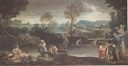Annibale Carracci Fishing (mk05) oil painting picture wholesale